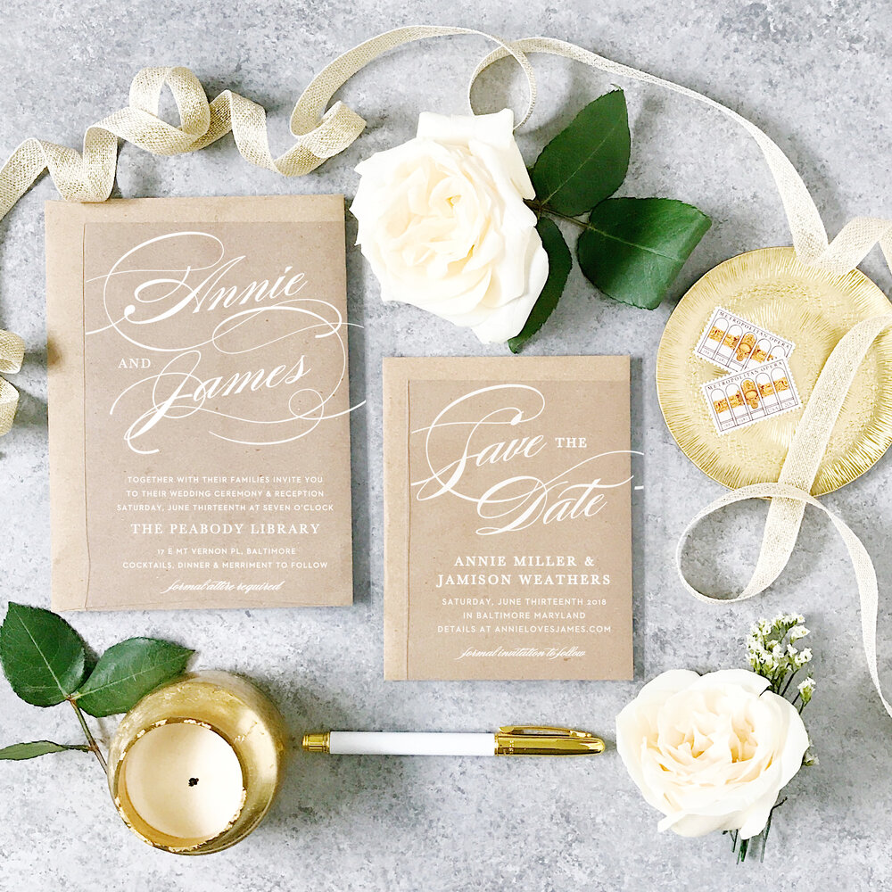 Save The Date Cards with Basic Invite